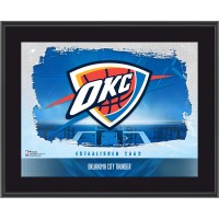 Плакат Oklahoma City Thunder Authentic Framed 10.5 x 13 Sublimated Horizontal Team Logo