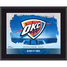 Плакат Oklahoma City Thunder Authentic Framed 10.5 x 13 Sublimated Horizontal Team Logo
