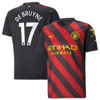 Игровая форма  Kevin De Bruyne Manchester City Puma 2022/23 Away Breathe Stadium Replica Player - Black