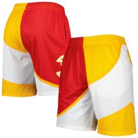 Шорты Atlanta Hawks Mitchell & Ness Hardwood Classics 1986 Split Swingman - Red/Yellow