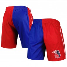 Detroit Pistons Mitchell & Ness Hardwood Classics 2003 Split Swingman Shorts - Blue/Red