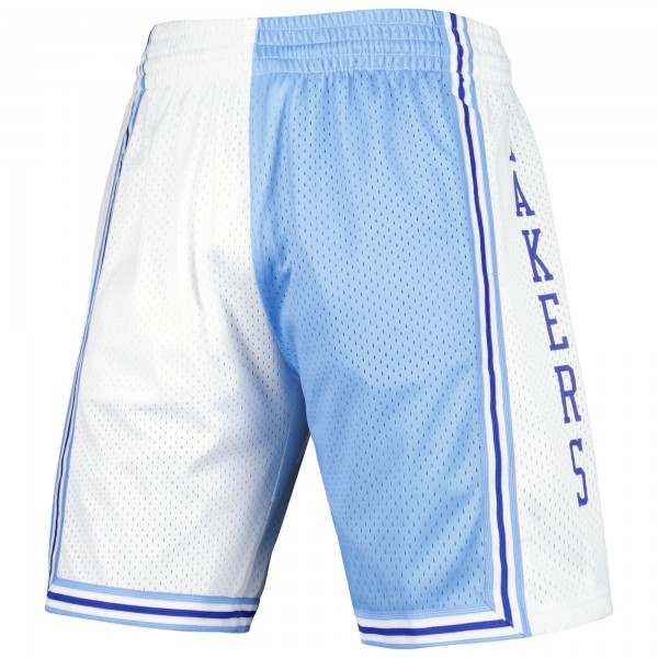 Шорты Los Angeles Lakers Mitchell & Ness Hardwood Classics 1996 Split Swingman - Powder Blue/White
