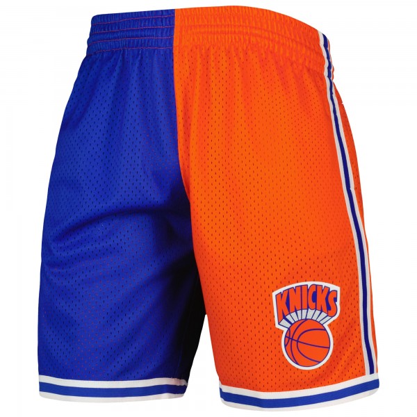 Шорты New York Knicks Mitchell & Ness Hardwood Classics 1991 Split Swingman - Blue/Orange