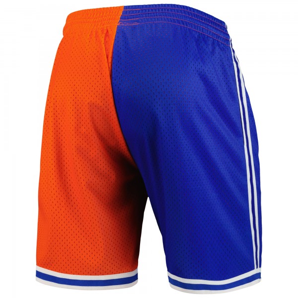 Шорты New York Knicks Mitchell & Ness Hardwood Classics 1991 Split Swingman - Blue/Orange