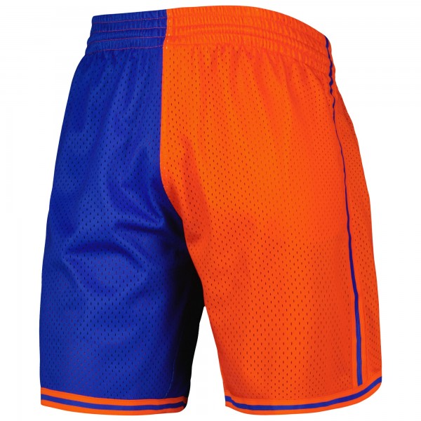 Шорты New York Knicks Mitchell & Ness Hardwood Classics 1996 Split Swingman - Blue/Orange