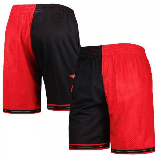 Шорты Philadelphia 76ers Mitchell & Ness Hardwood Classics 2000 Split Swingman - Black/Red