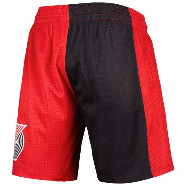 Шорты Portland Trail Blazers Mitchell & Ness Hardwood Classics 1996 Split Swingman - Black/Red