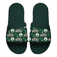 Шлепки Milwaukee Bucks ISlide Collage - Dark Green