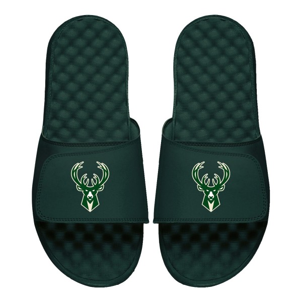 Шлепки Milwaukee Bucks ISlide Primary Logo - Dark Green
