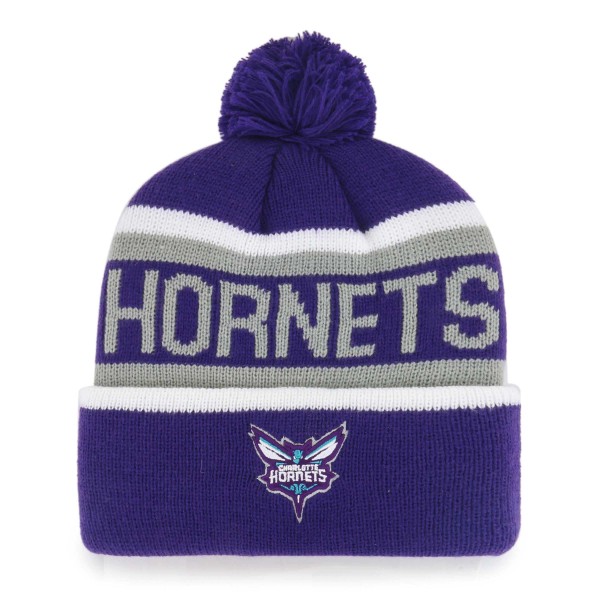 Шапка с помпоном Charlotte Hornets Whitaker Cuffed Knit - Purple