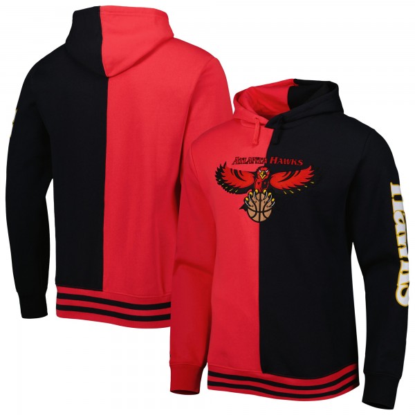 Толстовка Atlanta Hawks Mitchell & Ness Hardwood Classics Split - Red/Black