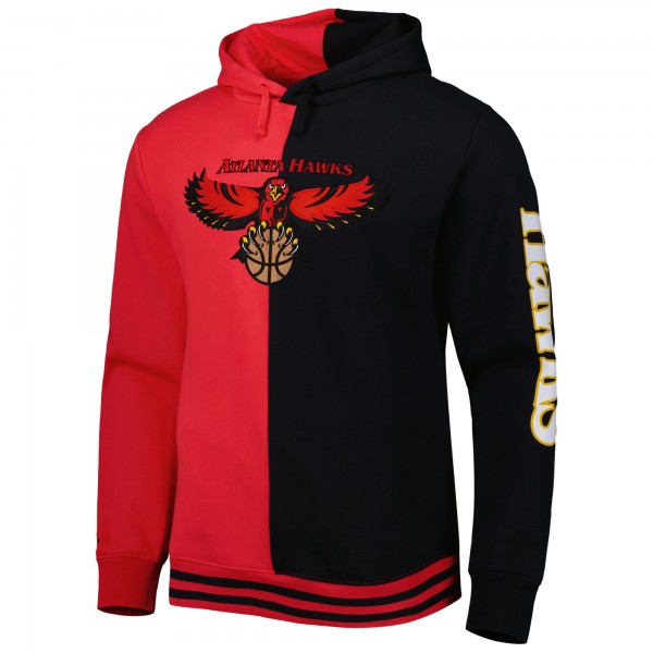 Толстовка Atlanta Hawks Mitchell & Ness Hardwood Classics Split - Red/Black