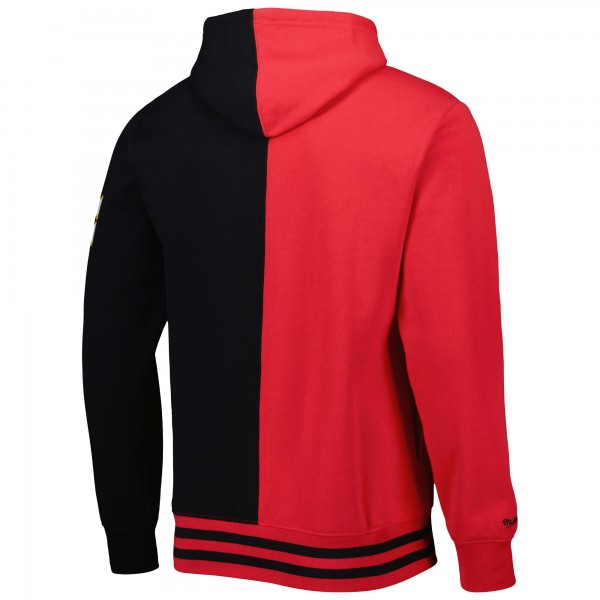 Толстовка Atlanta Hawks Mitchell & Ness Hardwood Classics Split - Red/Black