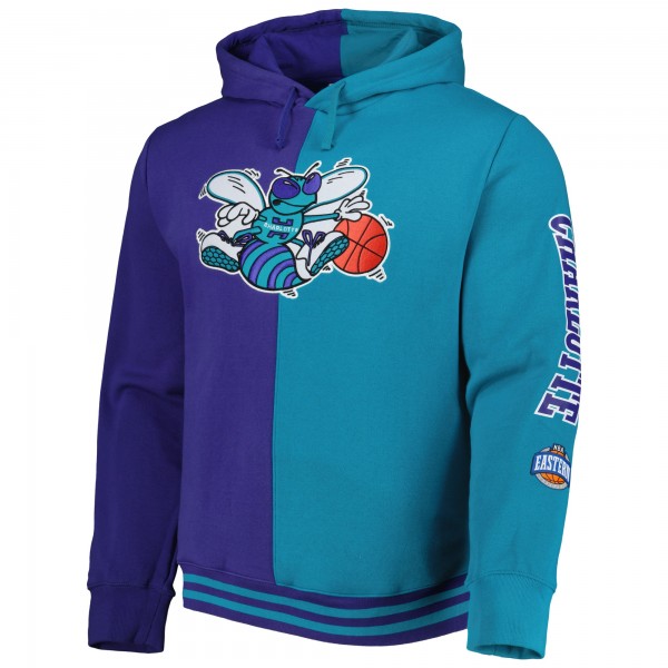 Толстовка Charlotte Hornets Mitchell & Ness Hardwood Classics Split - Purple/Teal