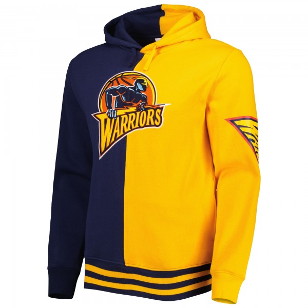 Толстовка Golden State Warriors Mitchell & Ness Hardwood Classics Split - Navy/Gold