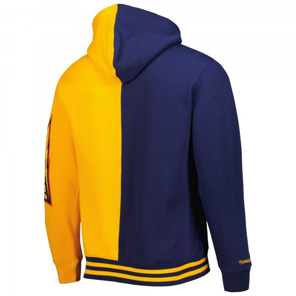 Толстовка Golden State Warriors Mitchell & Ness Hardwood Classics Split - Navy/Gold