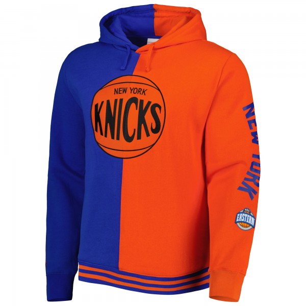 Толстовка New York Knicks Mitchell & Ness Hardwood Classics Split - Blue/Orange