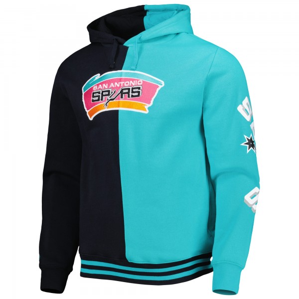 Толстовка San Antonio Spurs Mitchell & Ness Hardwood Classics Split - Black/Teal
