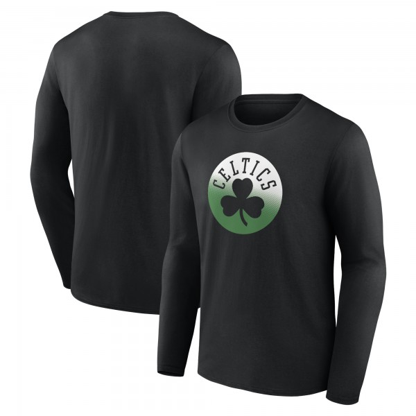 Футболка с длинным рукавом Boston Celtics Gradient Logo - Black