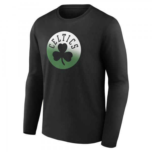 Футболка с длинным рукавом Boston Celtics Gradient Logo - Black