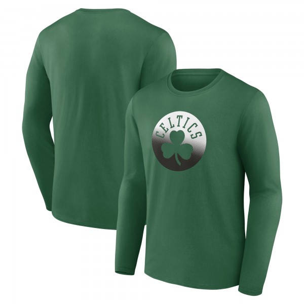 Футболка с длинным рукавом Boston Celtics Gradient Logo - Kelly Green