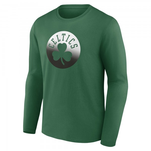 Футболка с длинным рукавом Boston Celtics Gradient Logo - Kelly Green