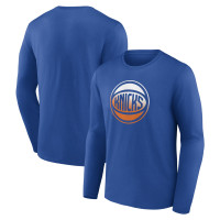Футболка с длинным рукавом New York Knicks Blue Gradient Logo