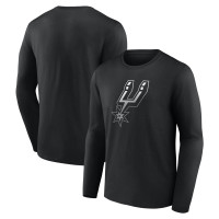 Футболка с длинным рукавом San Antonio Spurs Black Gradient Logo
