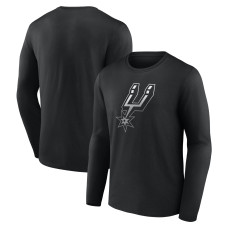 Футболка с длинным рукавом San Antonio Spurs Black Gradient Logo