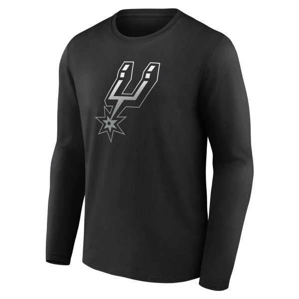 Футболка с длинным рукавом San Antonio Spurs Black Gradient Logo