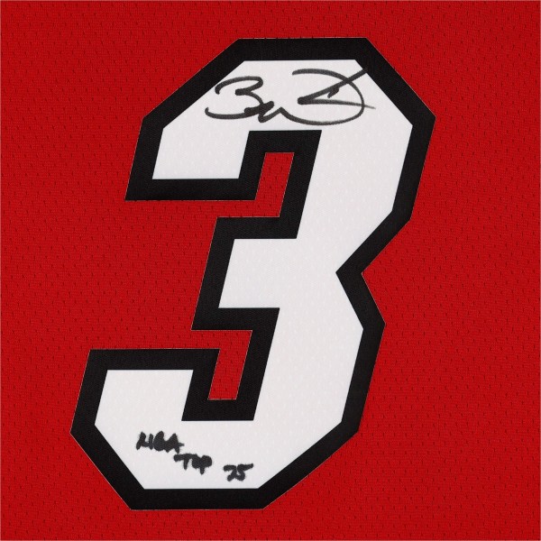 Игровая джерси Autographed Miami Heat Dwyane Wade Fanatics Authentic Red Jordan Brand 2020-21 Statement Swingman with NBA Top 75 Inscription