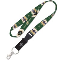 Milwaukee Bucks WinCraft Black Panther 2 Reversible Lanyard with Detachable Buckle