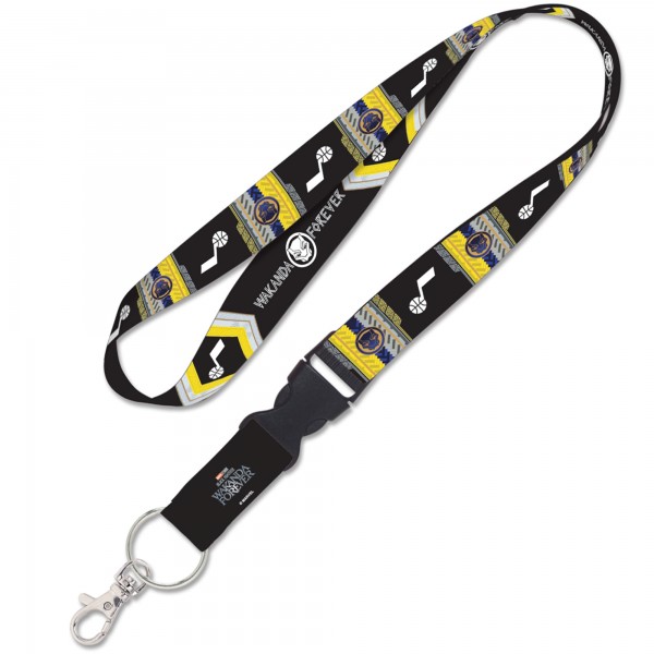 Utah Jazz WinCraft Black Panther 2 Reversible Lanyard with Detachable Buckle