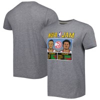 Футболка Dejounte Murray & Trae Young Atlanta Hawks Homage NBA Jam Tri-Blend - Gray