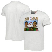 Cleveland Cavaliers Donovan Mitchell & Darius Garland Homage Ash NBA Jam Tri-Blend T-Shirt