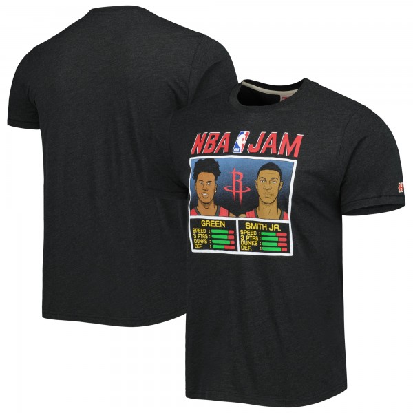 Футболка Jalen Green & Jabari Smith Jr. Houston Rockets Homage NBA Jam Tri-Blend - Charcoal