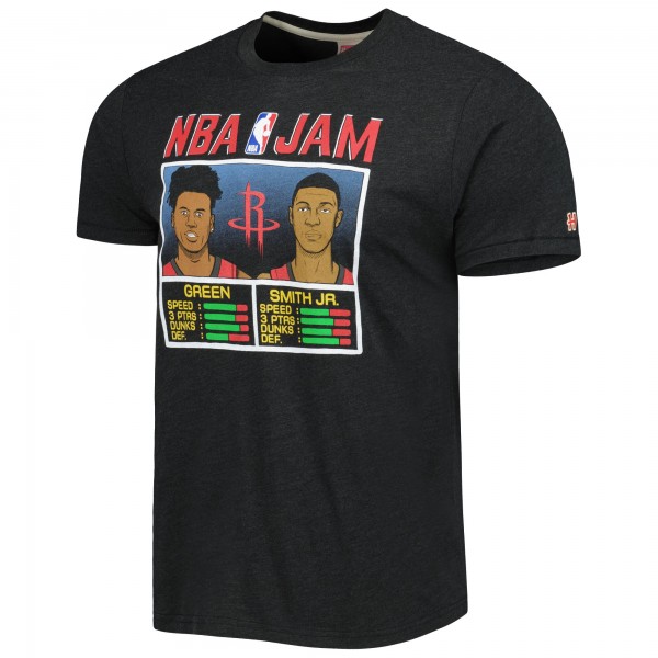 Футболка Jalen Green & Jabari Smith Jr. Houston Rockets Homage NBA Jam Tri-Blend - Charcoal