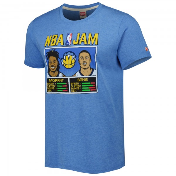 Футболка Ja Morant & Desmond Bane Memphis Grizzlies Homage NBA Jam Tri-Blend - Light Blue