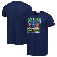 Футболка Karl-Anthony Towns & Anthony Edwards Minnesota Timberwolves Homage NBA Jam Tri-Blend - Navy
