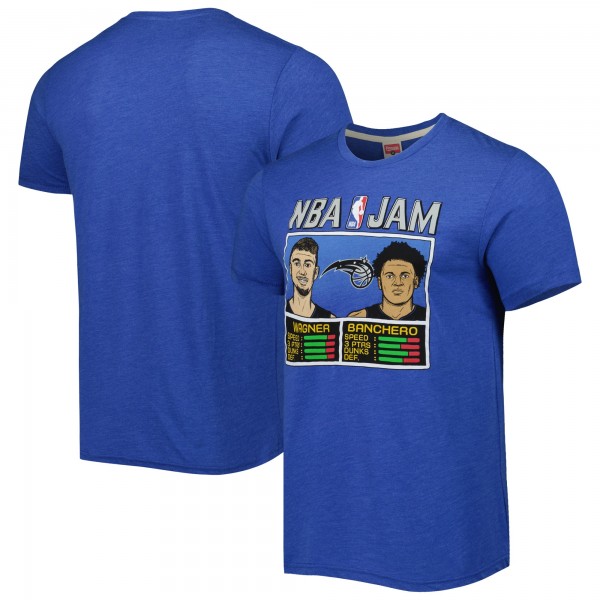 Футболка Franz Wagner & Paolo Banchero Orlando Magic Homage NBA Jam Tri-Blend - Blue