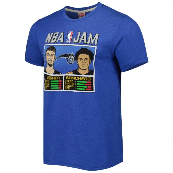 Футболка Franz Wagner & Paolo Banchero Orlando Magic Homage NBA Jam Tri-Blend - Blue