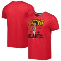 Футболка Trae Young Atlanta Hawks Homage Caricature Tri-Blend - Red