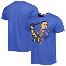 Футболка Stephen Curry Golden State Warriors Homage Caricature Tri-Blend - Royal