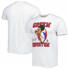 Футболка Jalen Green Houston Rockets Homage Caricature Tri-Blend - Ash