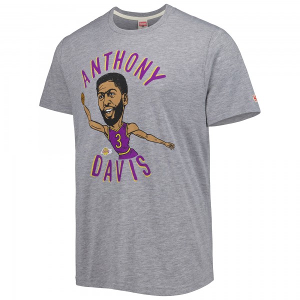 Футболка Anthony Davis Los Angeles Lakers Homage Caricature Tri-Blend - Gray