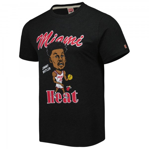 Футболка Jimmy Butler Miami Heat Homage Caricature Tri-Blend - Charcoal