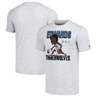Футболка Anthony Edwards Minnesota Timberwolves Homage Caricature Tri-Blend - Ash