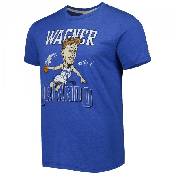 Футболка Franz Wagner Orlando Magic Homage Caricature Tri-Blend - Blue