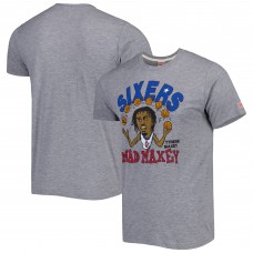 Футболка Tyrese Maxey Philadelphia 76ers Homage Caricature Tri-Blend - Gray