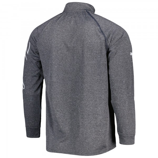 Кофта на короткой молнии New York Yankees Stitches Wordmark Raglan - Heather Gray